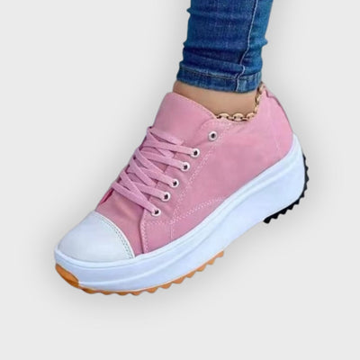 Betsy | Platform Sneakers - Canvas Upper