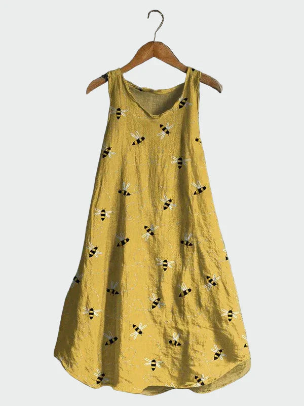 Arabella | Bee Patterned Dress for Summer