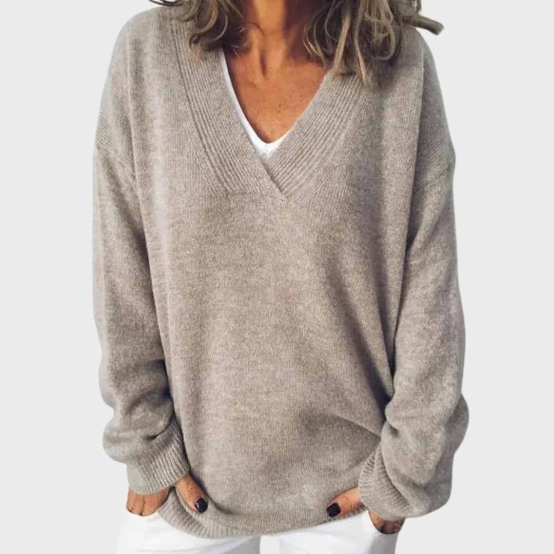 Sofia | Cashmere V-Neck Women's Jumper
