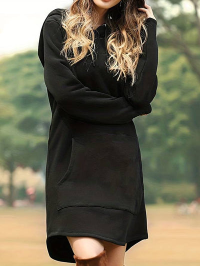 Skye | Hoodie Dress - Hooded with Kangaroo Pocket