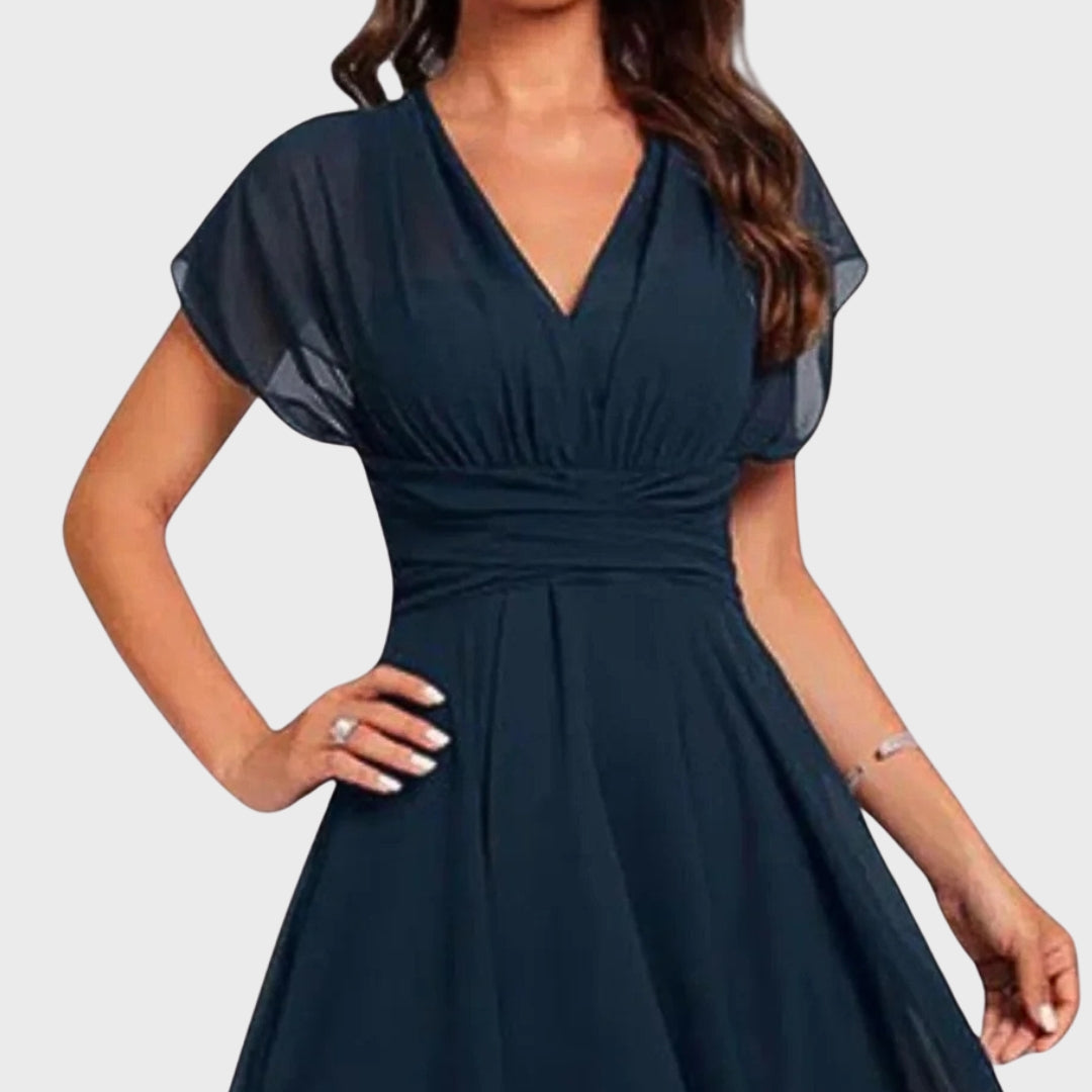 Emma | Flowing V-Neck Evening Dress