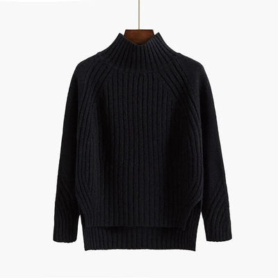 Penelope | Knitted Sweater With Half Turtleneck