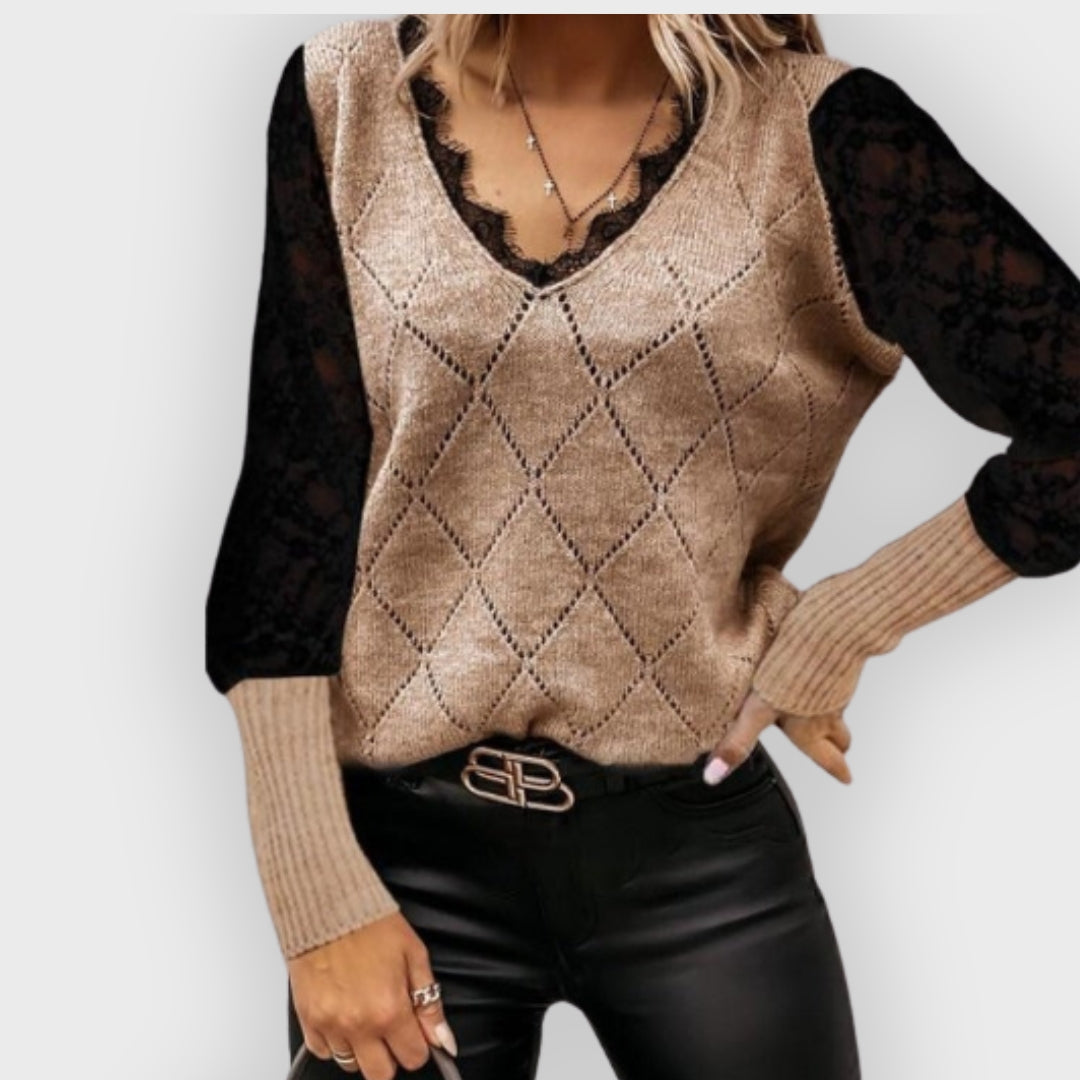 Lyra | V-Neck Sweatshirt – Long Sleeve