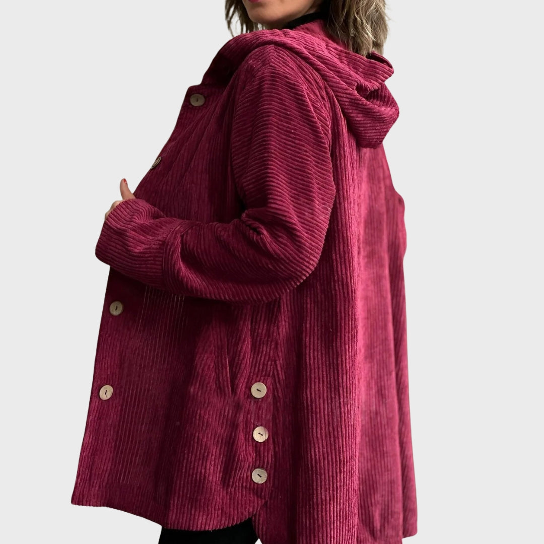 Juliet | Cozy Corduroy Hooded Jacket