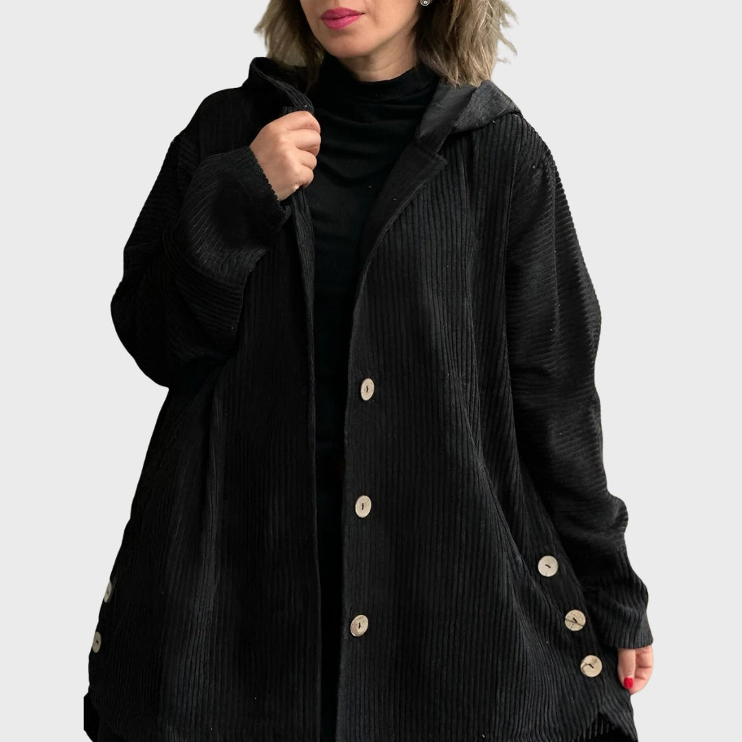 Juliet | Cozy Corduroy Hooded Jacket