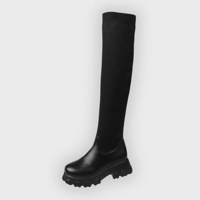 Joan | Vegan Leather Boots Eco-Friendly Black
