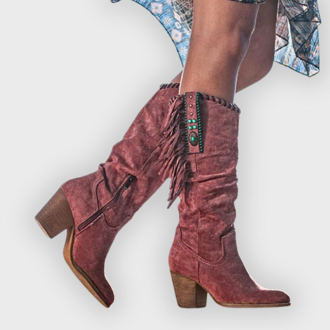 Grace | Knee-High Boots – Block Heel