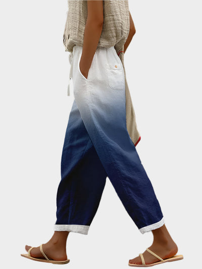 Rowan | Lightweight Floral Print Comfortable Trousers