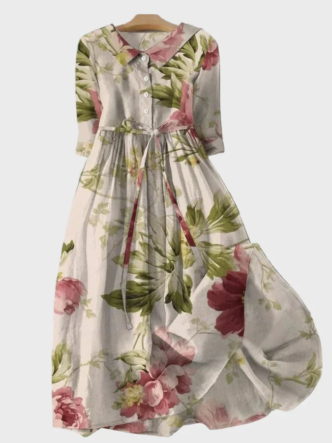 Rowan | Extravagant Botanical Embroidered Maxi Dress