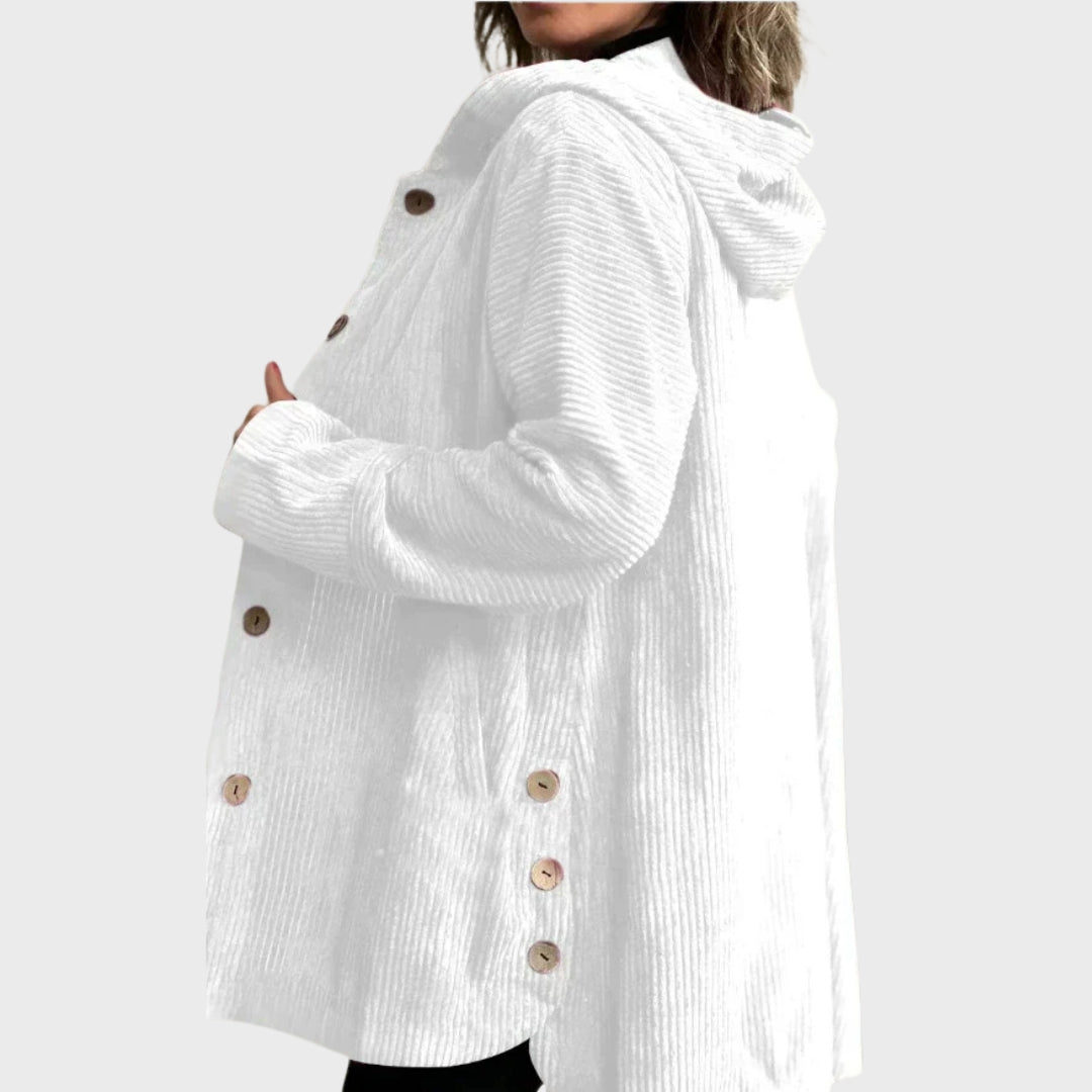 Juliet | Cozy Corduroy Hooded Jacket