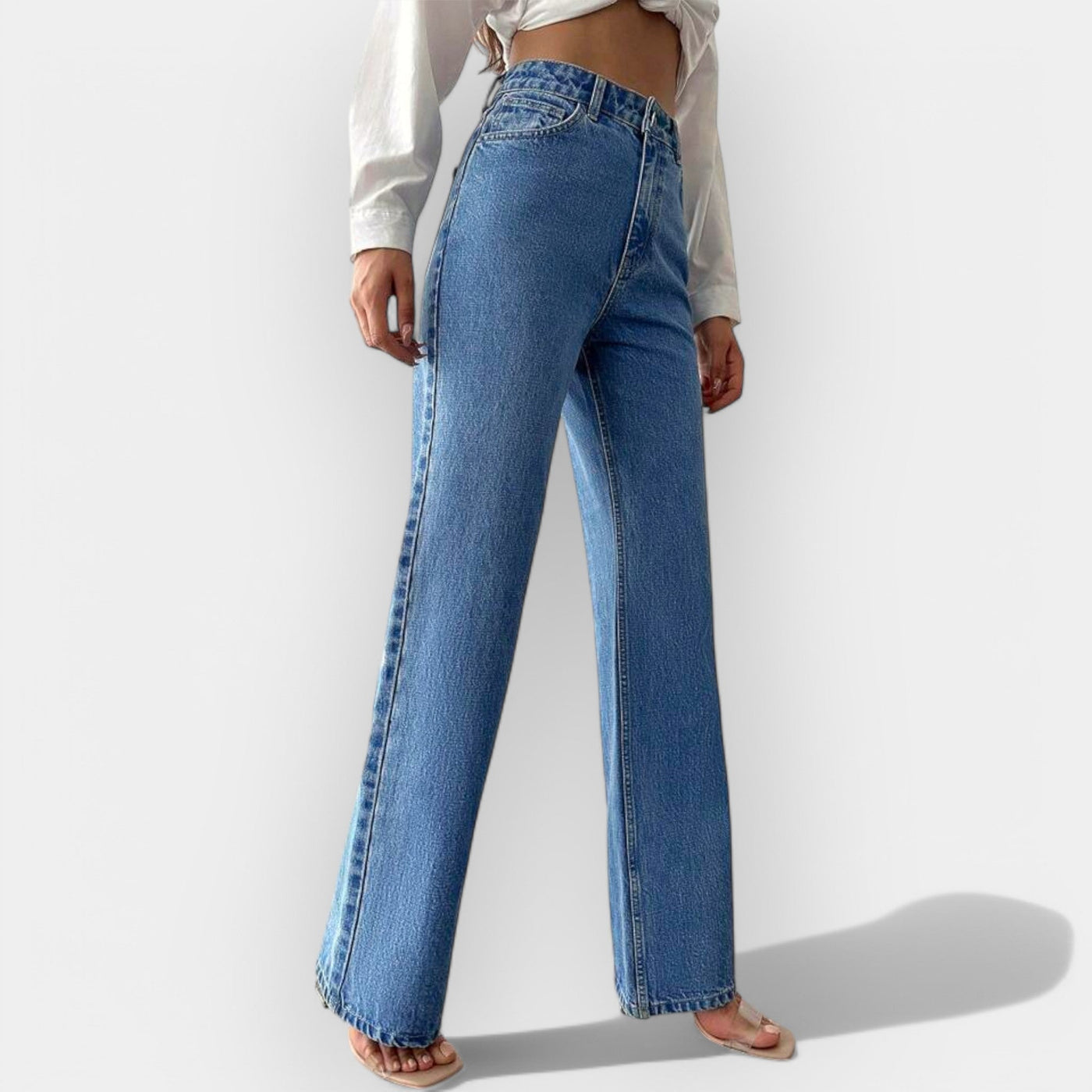 Alex | Extraordinary High-Waisted Wide-Leg Denim Jeans