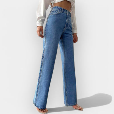 Alex | Extraordinary High-Waisted Wide-Leg Denim Jeans