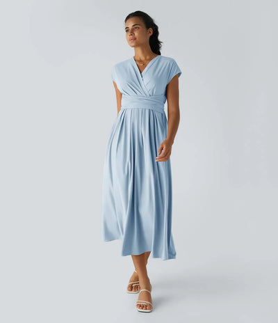 Olivia – Elegant Wrap Dress with High Waist