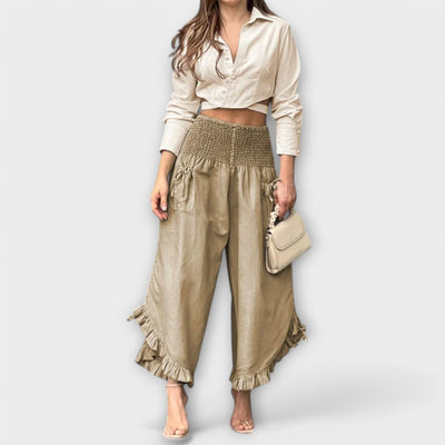 Winterbourne | Extraordinary Linen Trousers With Pleats
