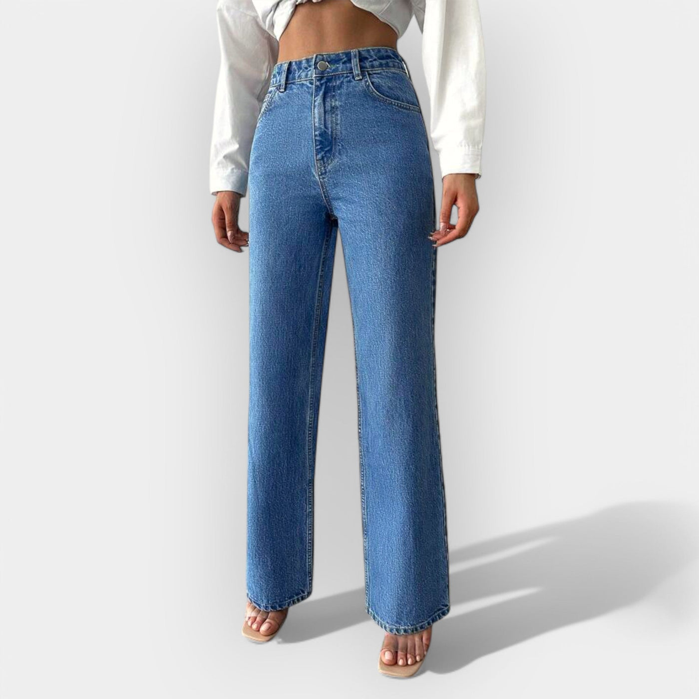 Alex | Extraordinary High-Waisted Wide-Leg Denim Jeans