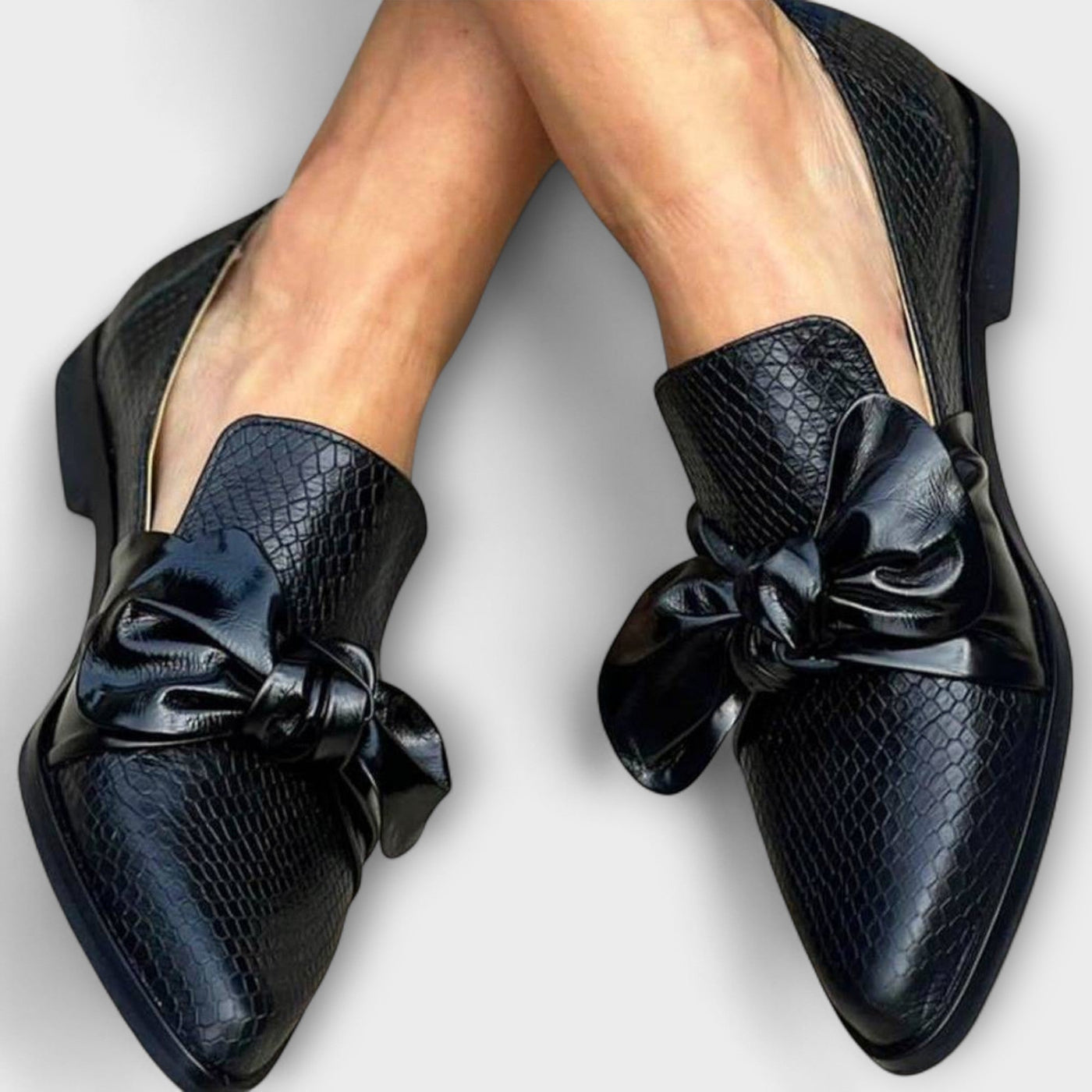 Amelia | Luxurious Ribbon Decorated Textile Loafers