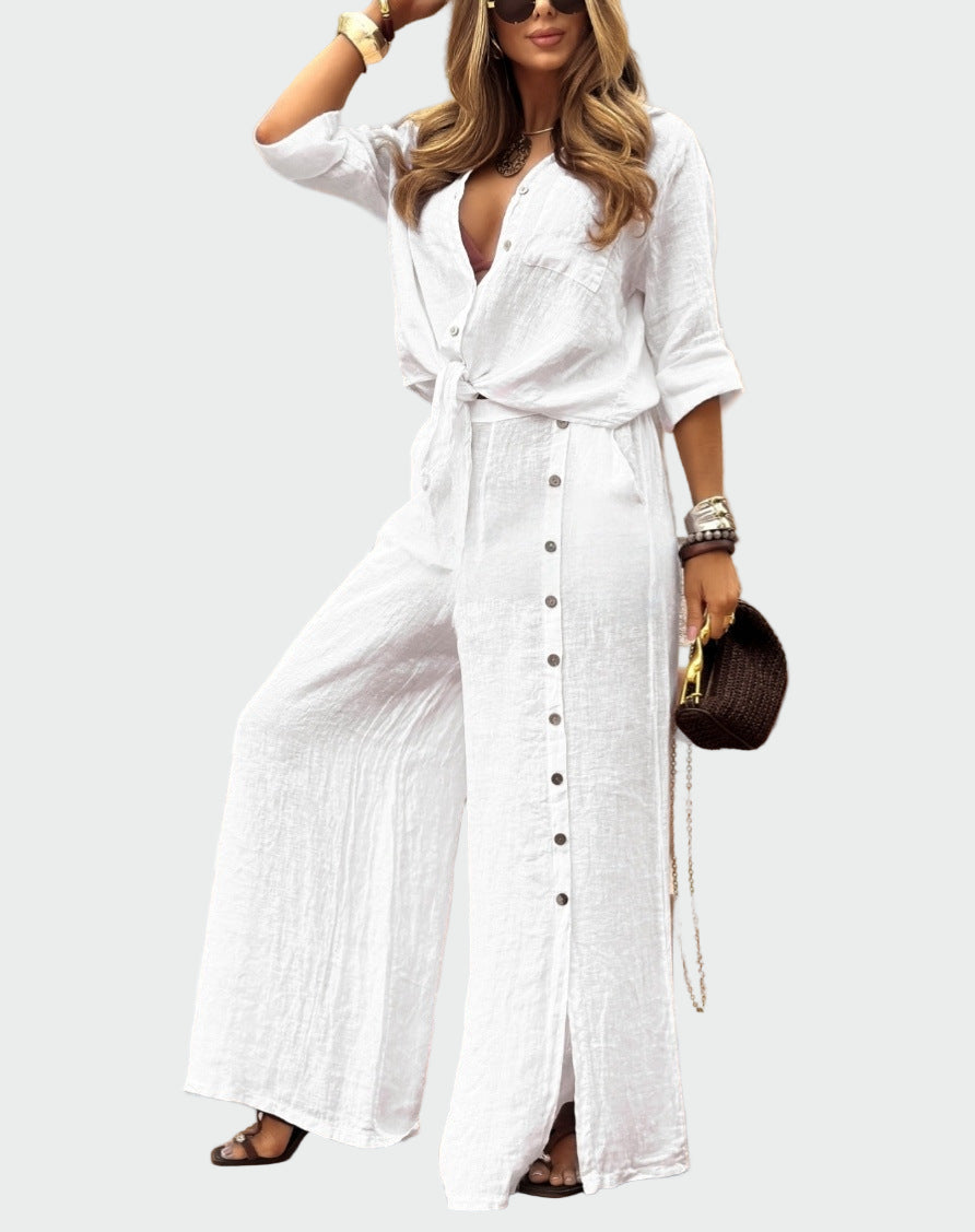 Arabella-Rose | Women's Modern Solid Two-Piece Suit