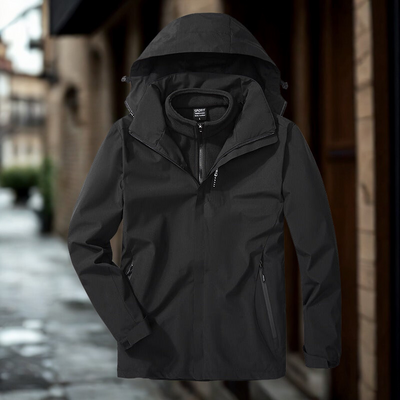 Women’s Outdoor Jacket – 3-in-1 Weather Resistant – Removable Fleece Liner – Adjustable Hood