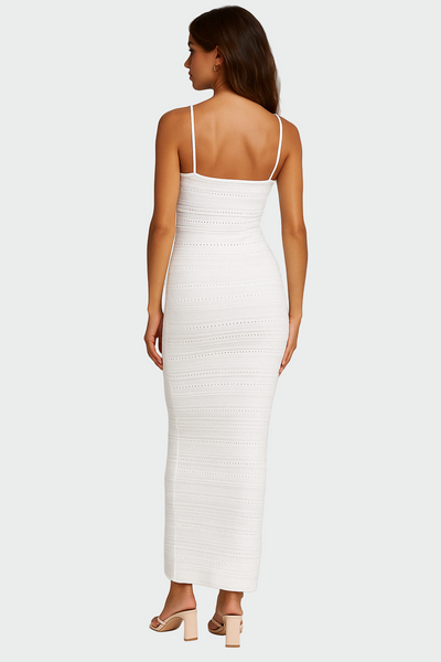 Alexandrine | Luxurious White Maxi Dress Silhouette
