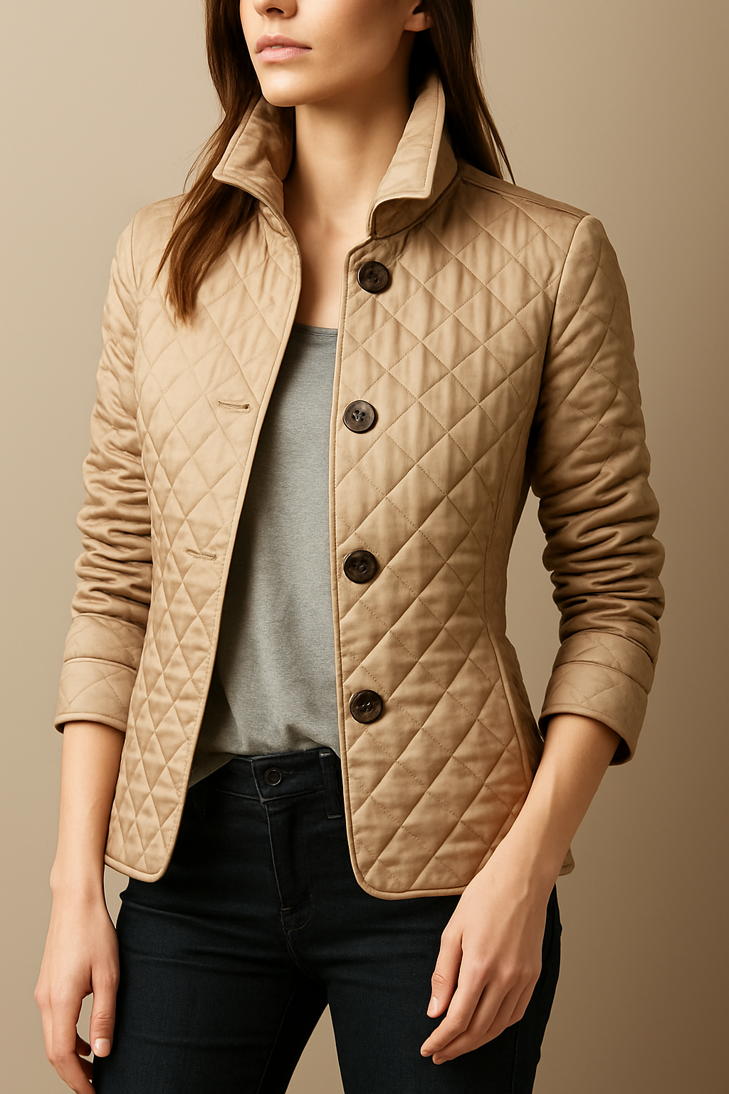 Sibyl™ | Quilted Button Jacket