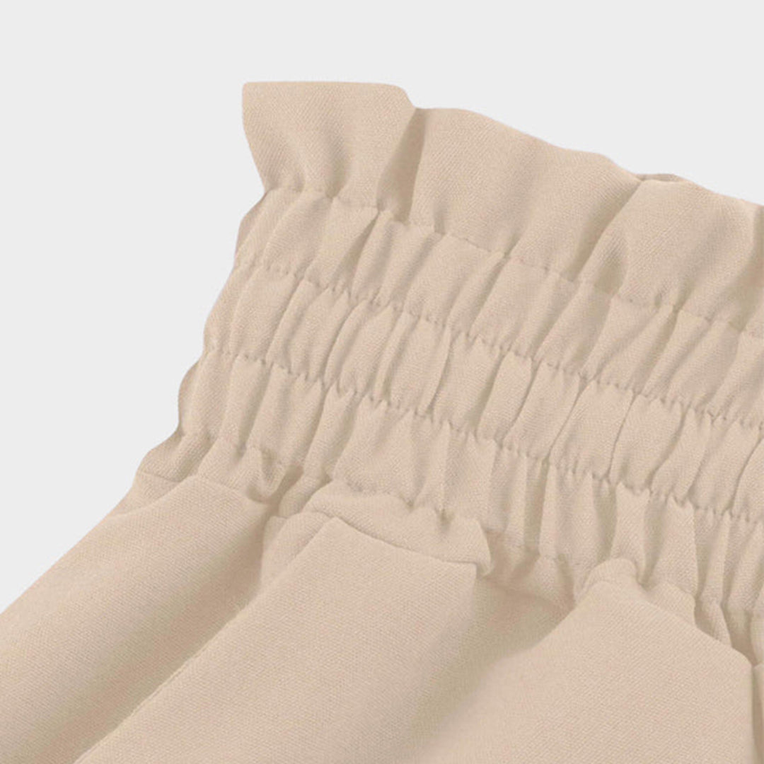 Women's Maxi Skirt - High Waist - Elastic Drawstring - Lightweight Flowing Design with Pockets