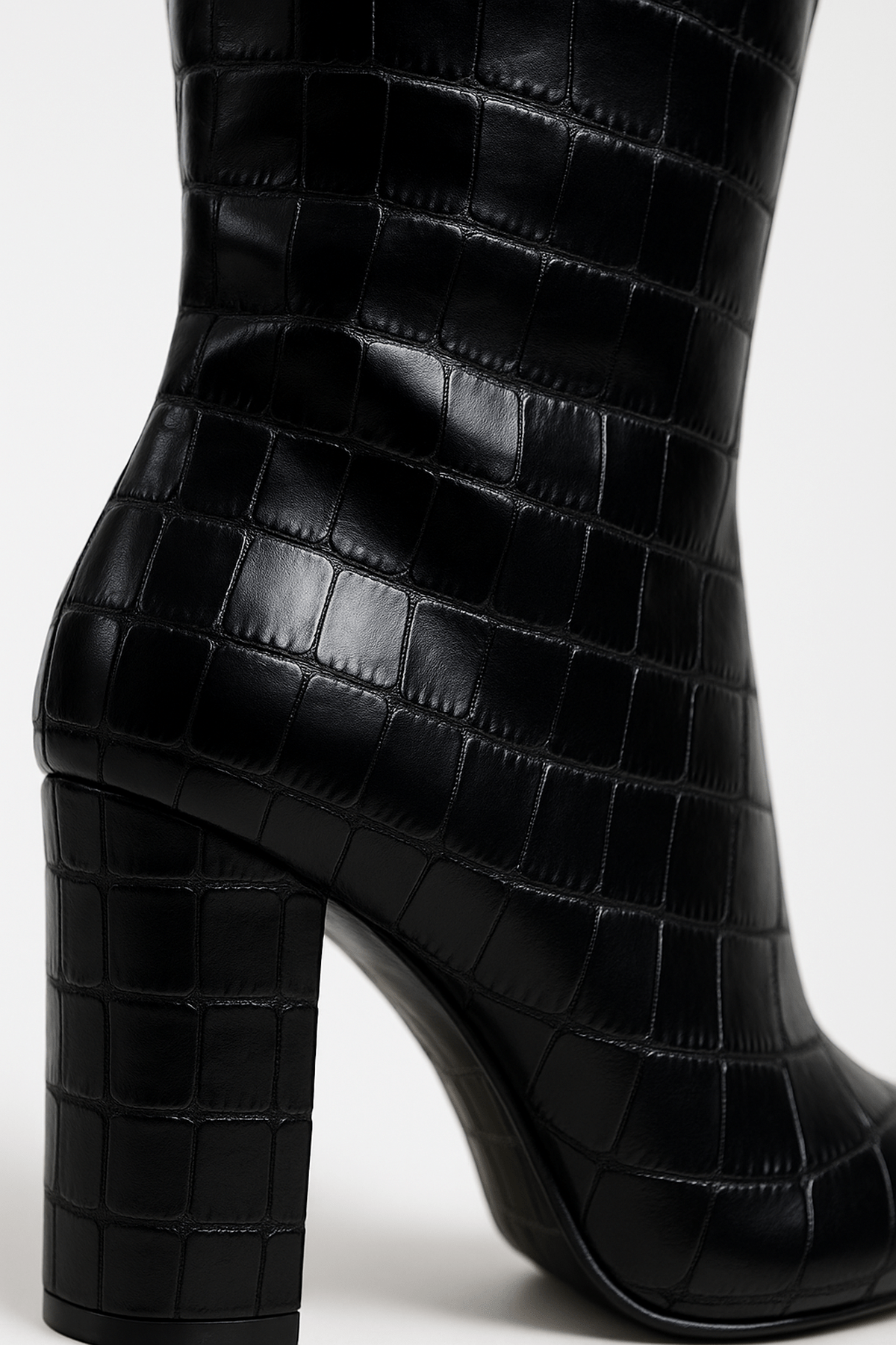 Constance | Croc-Embossed Knee-High Boots