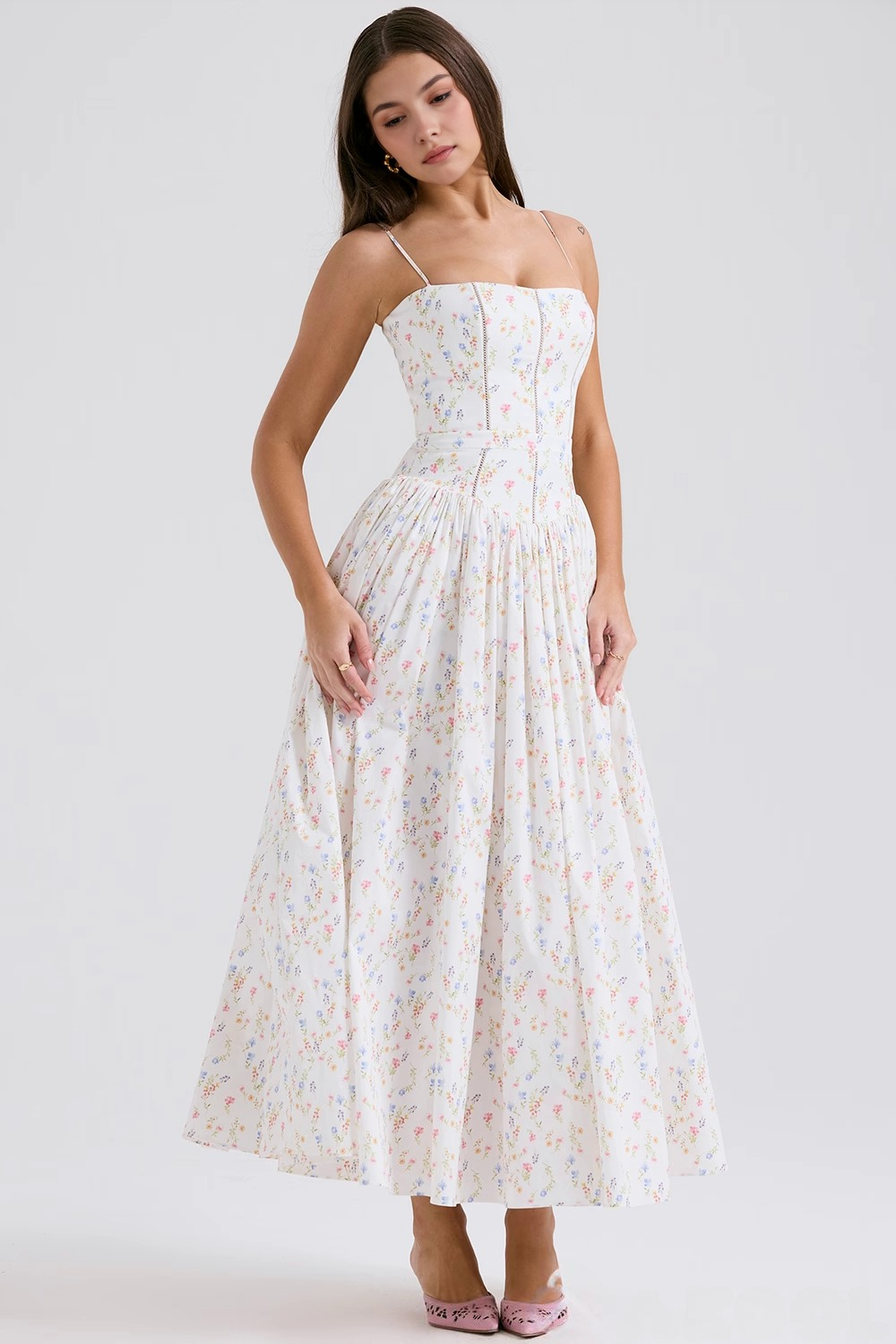 Alexandrina | Luxuriously Elegant Floral Maxi Dress