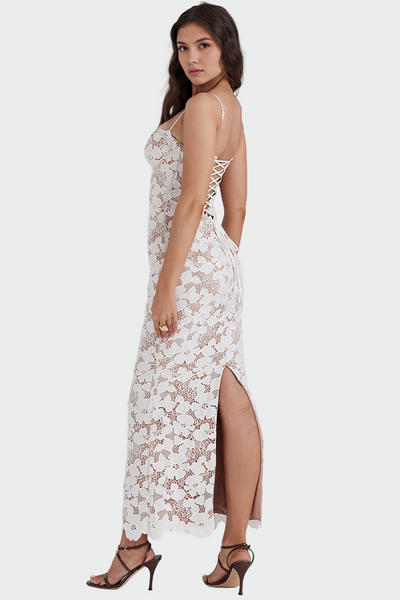 Alexandra Rose May Catherine | White Lace Maxi Dress