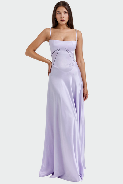 Christabella | Satin Magnificent Maxi Dress Straps