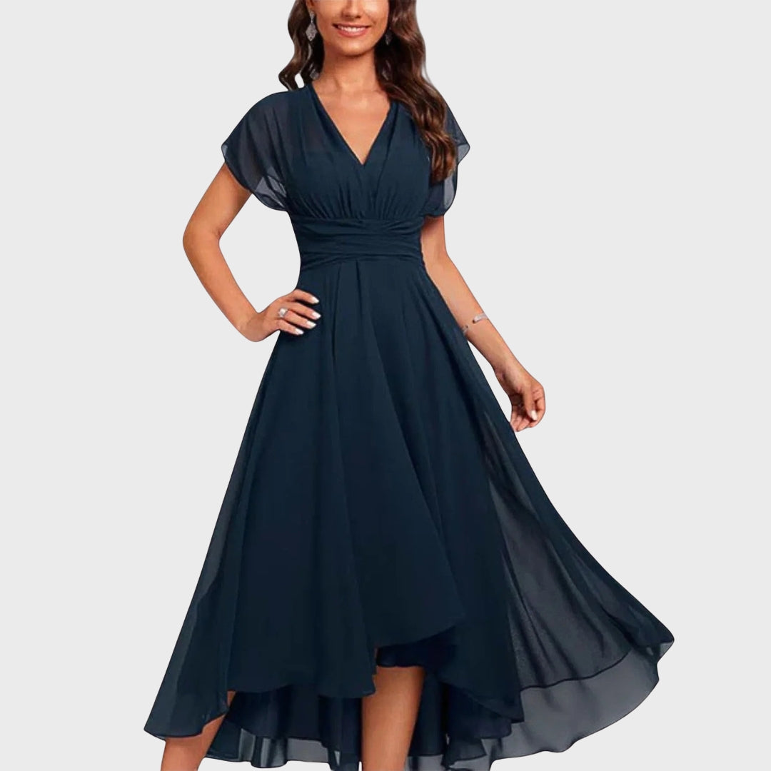 Emma | Flowing V-Neck Evening Dress