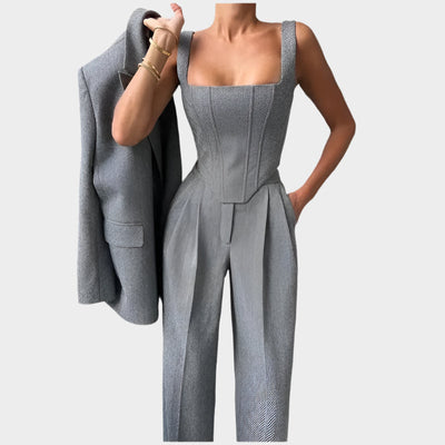 Avery | Luxurious Exquisite Statement Silhouette Blazer