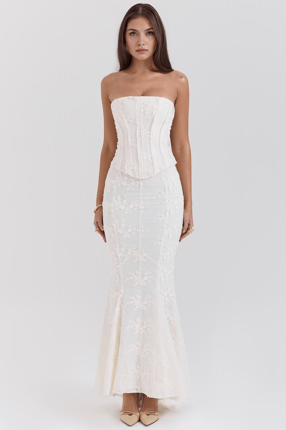 Amelia | Luxurious Embroidered Corset Dress Lacework
