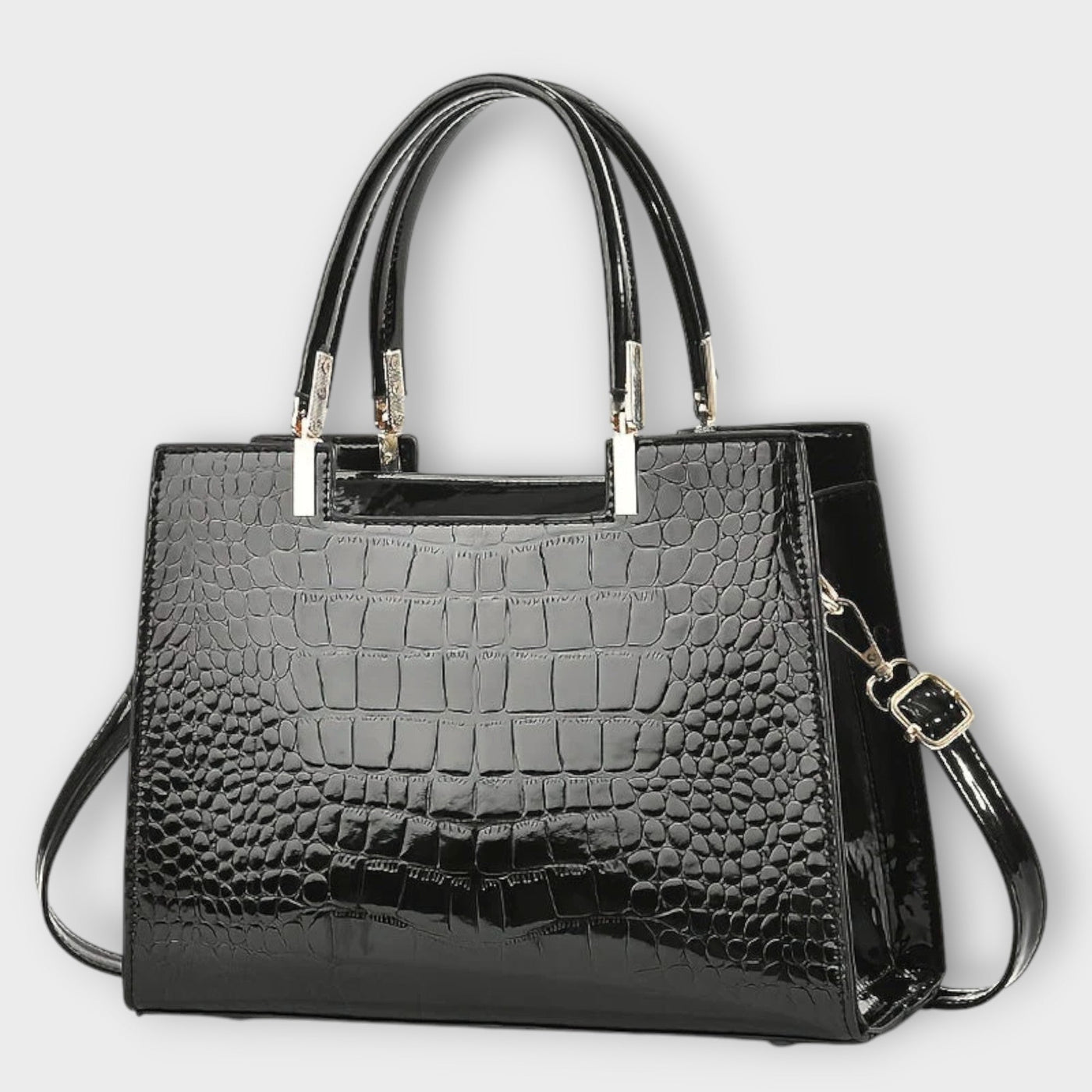 Elite Croco Leather Handbag From The Luxe Croco Collection