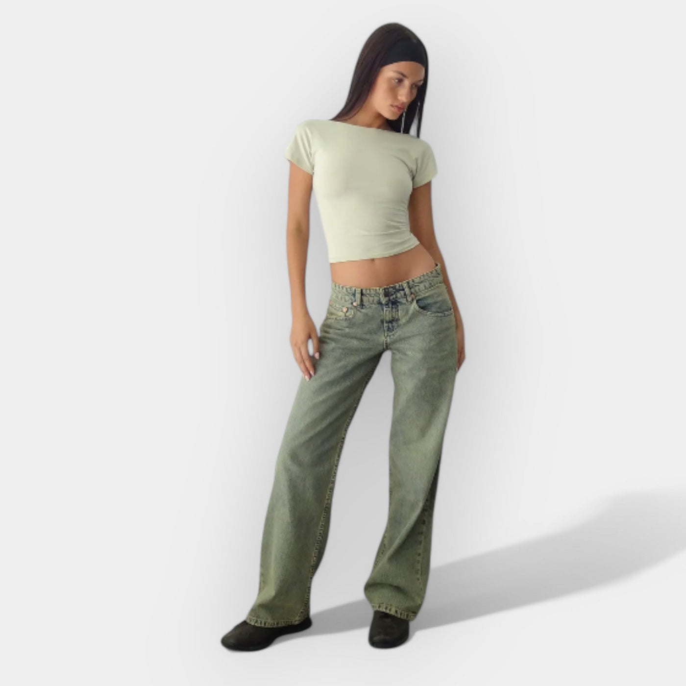 Morgan Montgomery Wood | Low Rise Premium Denim Jeans