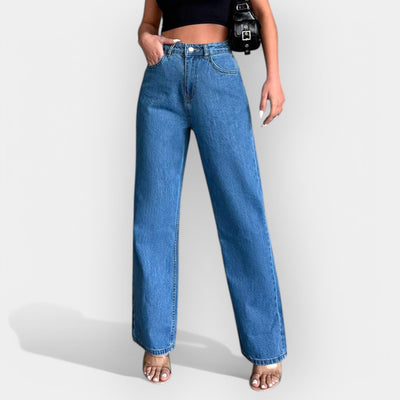 Alex | Extraordinary High-Waisted Wide-Leg Denim Jeans
