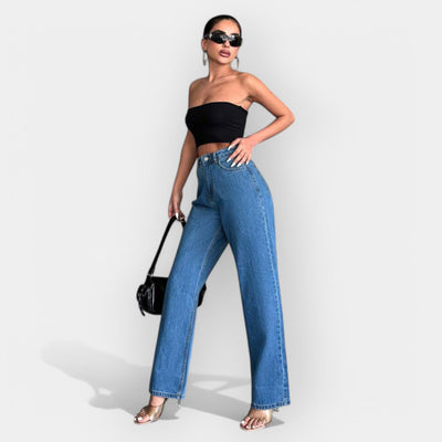 Alex | Extraordinary High-Waisted Wide-Leg Denim Jeans