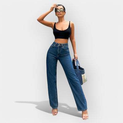 Alex | Extraordinary High-Waisted Wide-Leg Denim Jeans