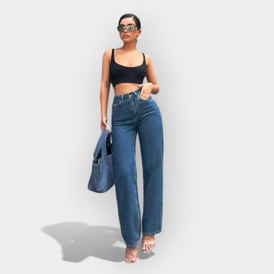 Alex | Extraordinary High-Waisted Wide-Leg Denim Jeans