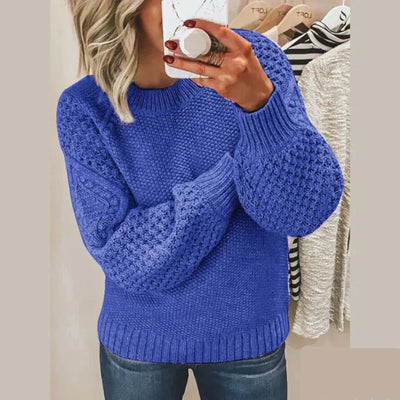 Lyla | Classic Round-Neck Long-Sleeve Knitted Sweater