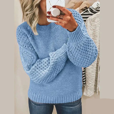 Lyla | Classic Round-Neck Long-Sleeve Knitted Sweater