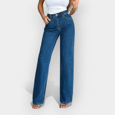 Alex | Extraordinary High-Waisted Wide-Leg Denim Jeans