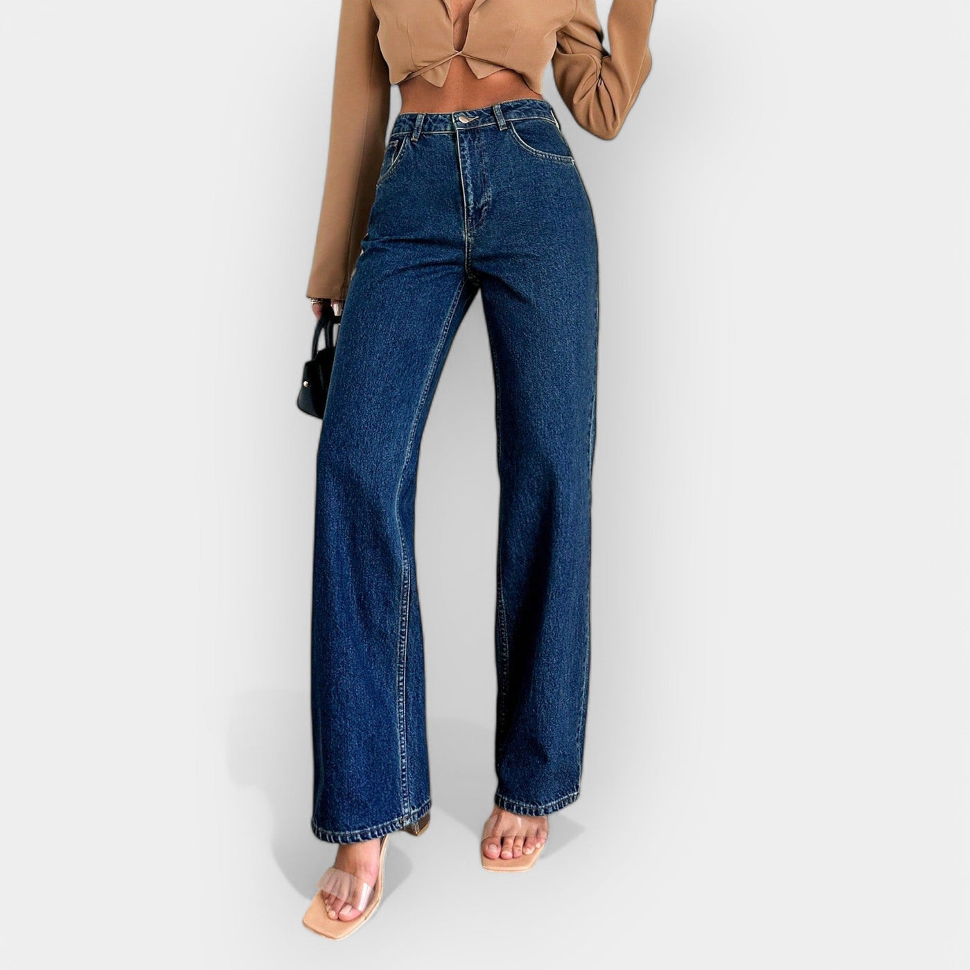 Alex | Extraordinary High-Waisted Wide-Leg Denim Jeans