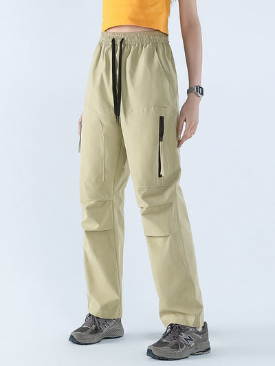 Women's Jogger Trousers - Elastic Waistband - Adjustable Fit - Lightweight & Breathable