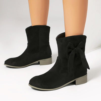 Ava | Short Boots – Suede Finish – Comfort Fit