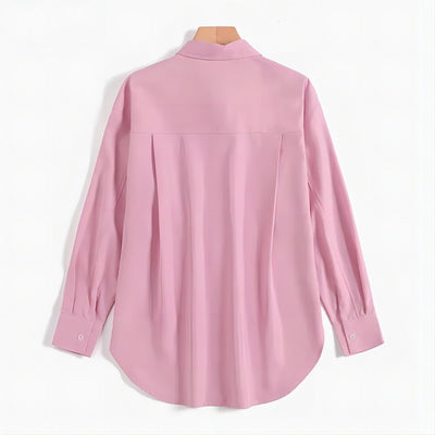 Women’s Oversized Shirt – Button-Up – Long Sleeve – Relaxed Fit