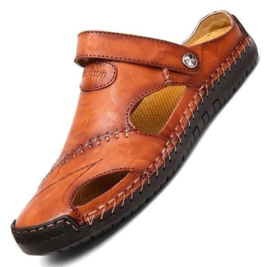 Chris™ | Orthopaedic Leather Men's Sandals | Last day 80% off!