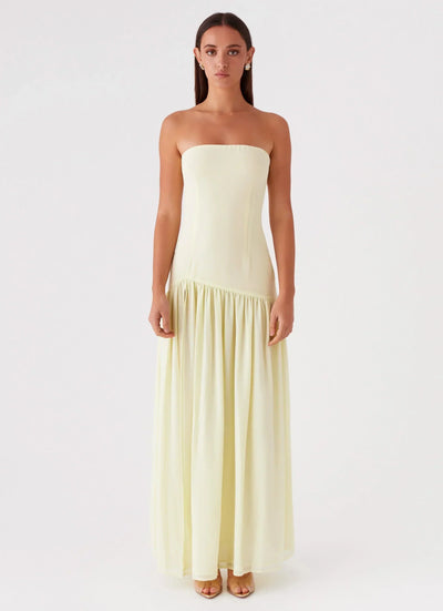 Charlotte | Luxurious Strapless Maxi Eveningwear Dress