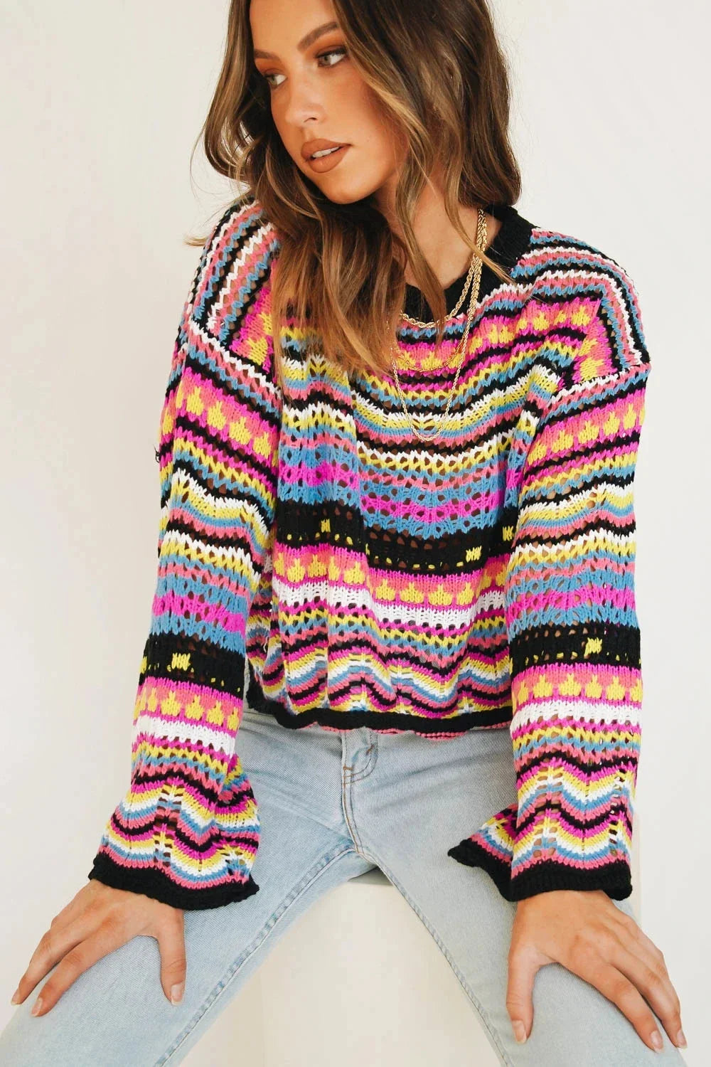Emma | Trendy Loose Stitch Sweater