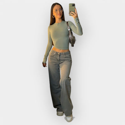 Morgan Montgomery Wood | Low Rise Premium Denim Jeans