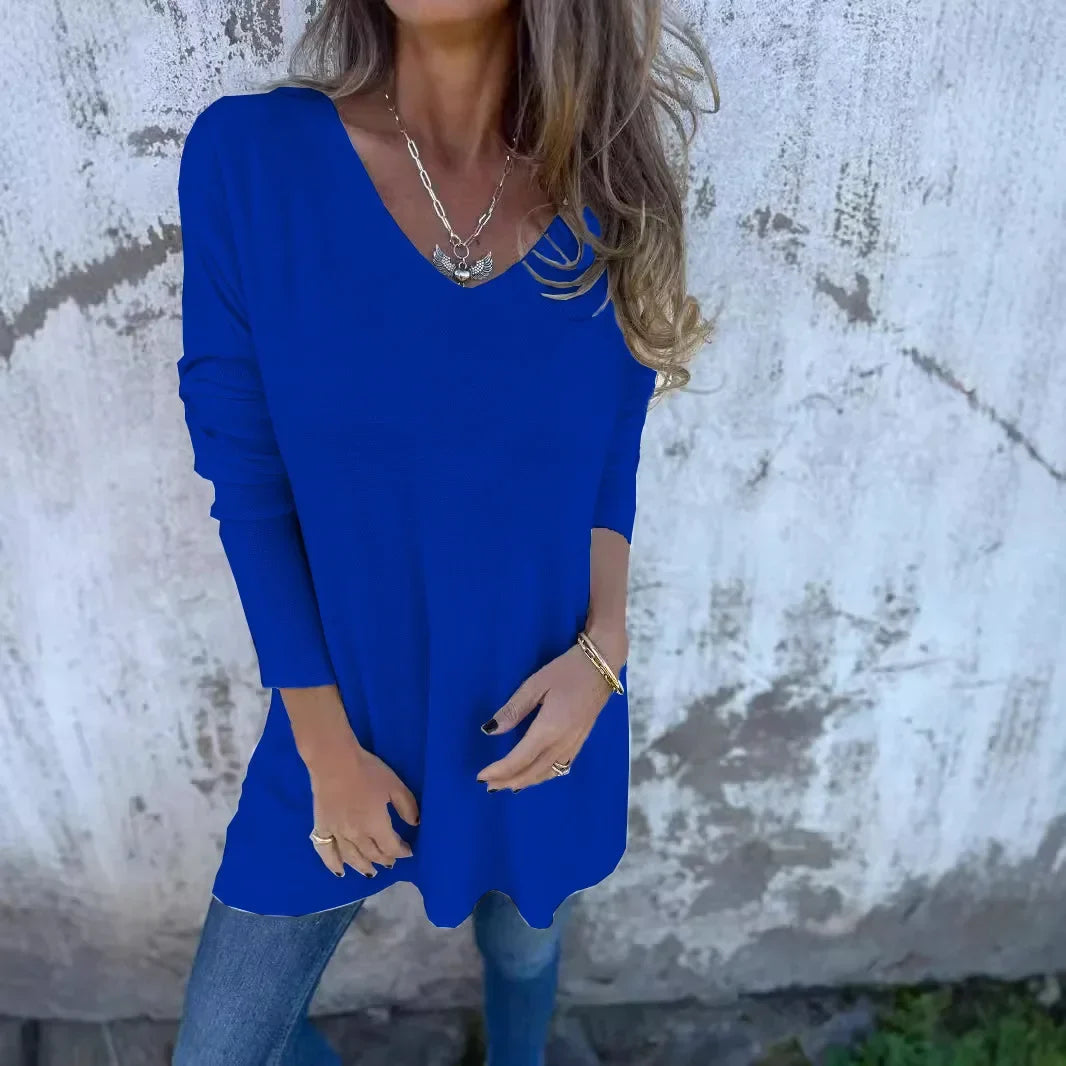 Verena™ | Relaxed V-Neck Knit Tunic